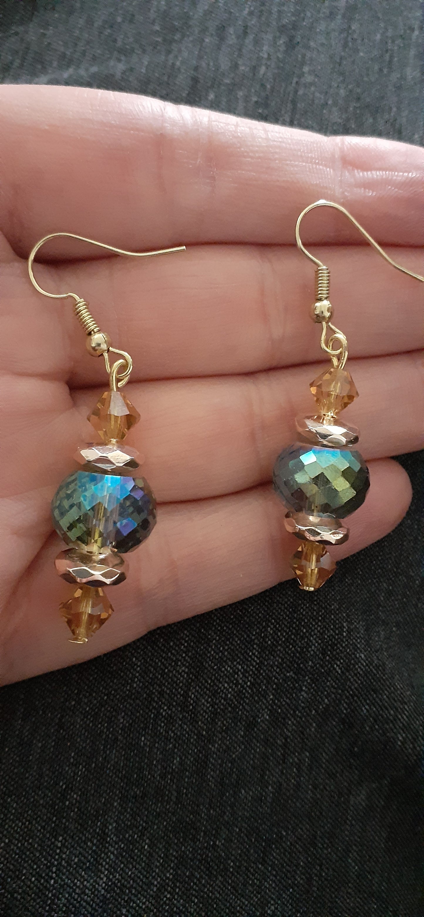 "But Not Tonight" Beaded Drop Earrings, 1" L