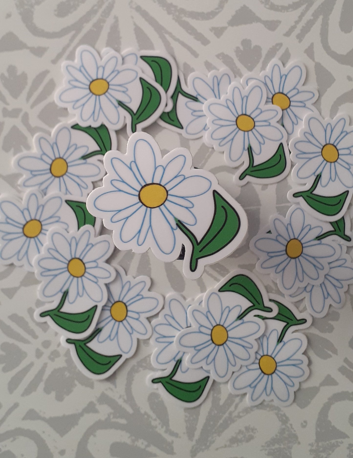 Daisy 2” Waterproof Vinyl Stickers