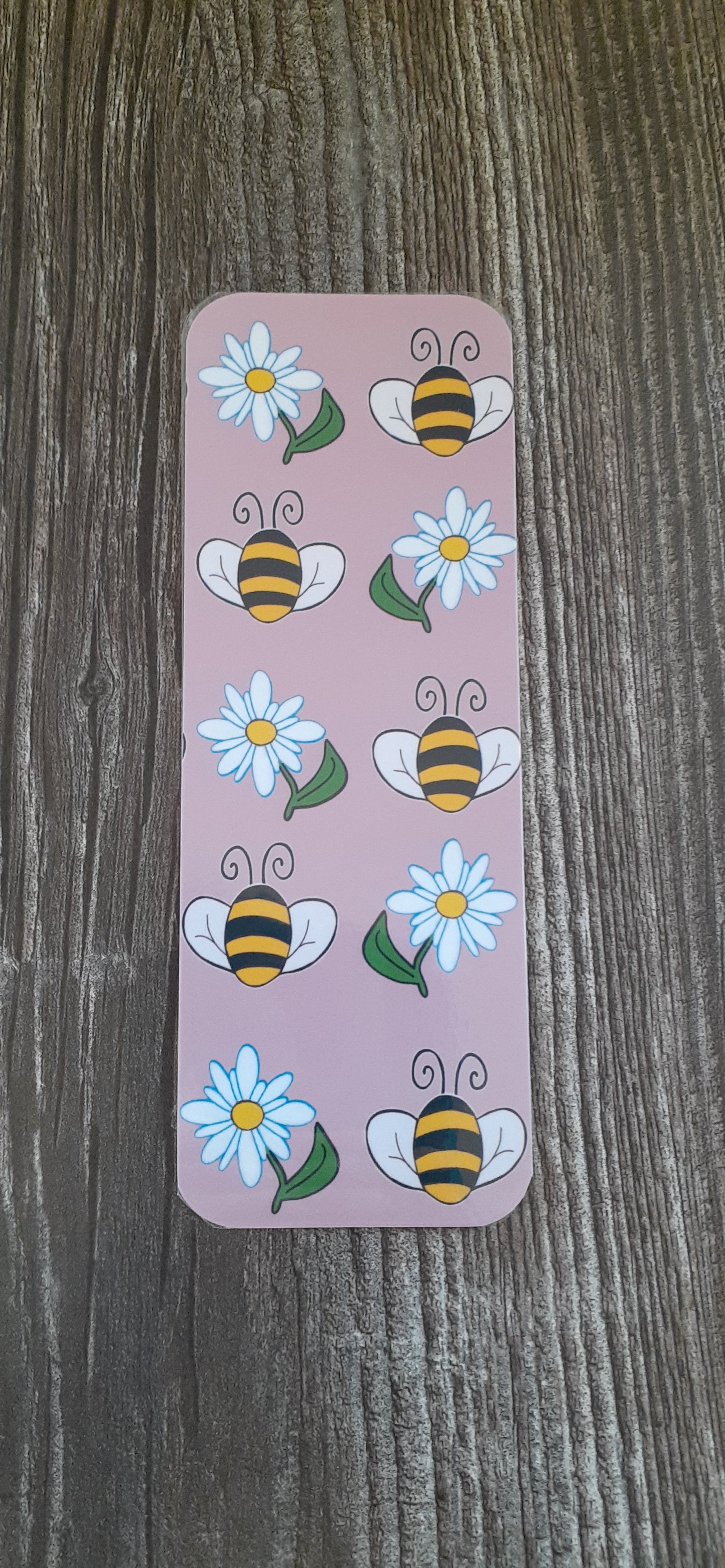 Daisies & Bees Bookmark, 2.25”x6”