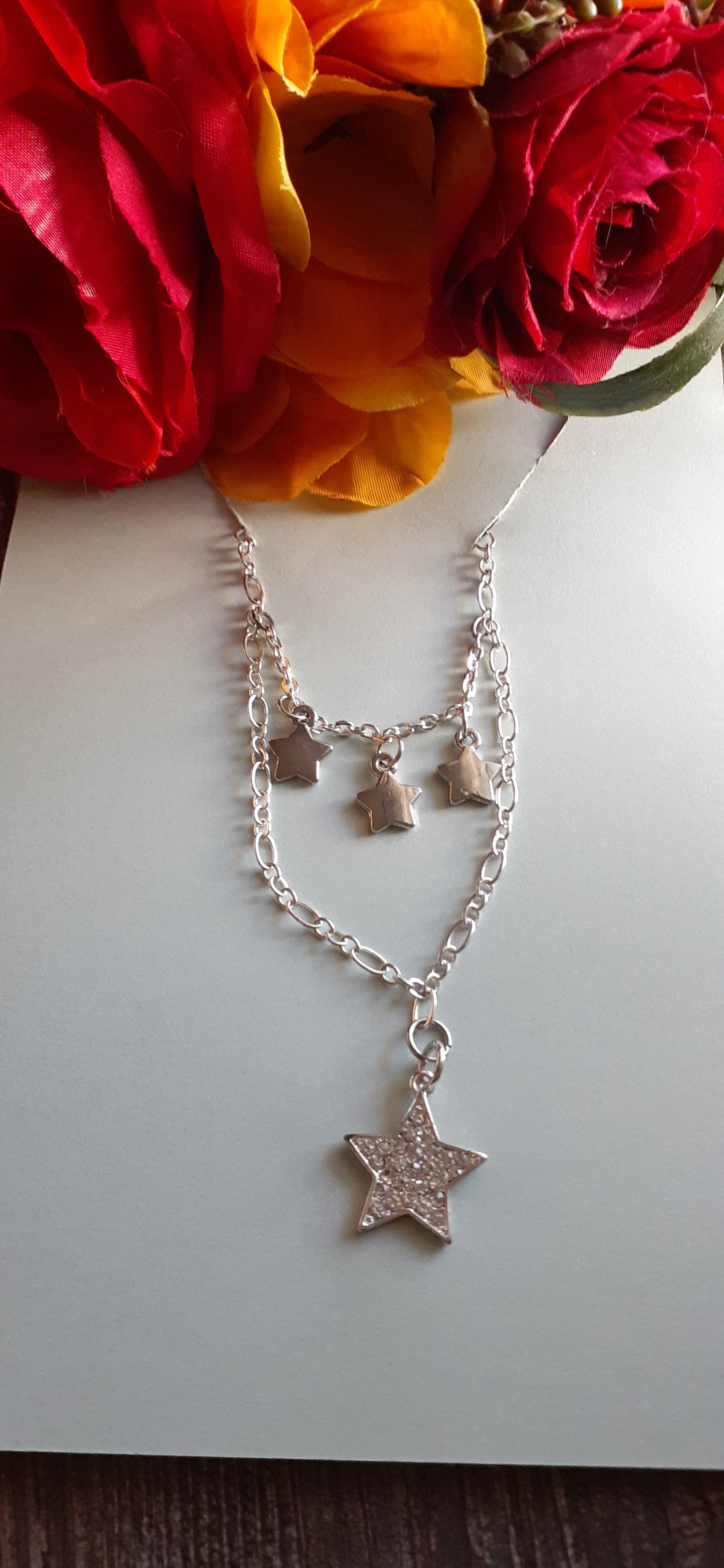 Rhinestones & Stars Necklace