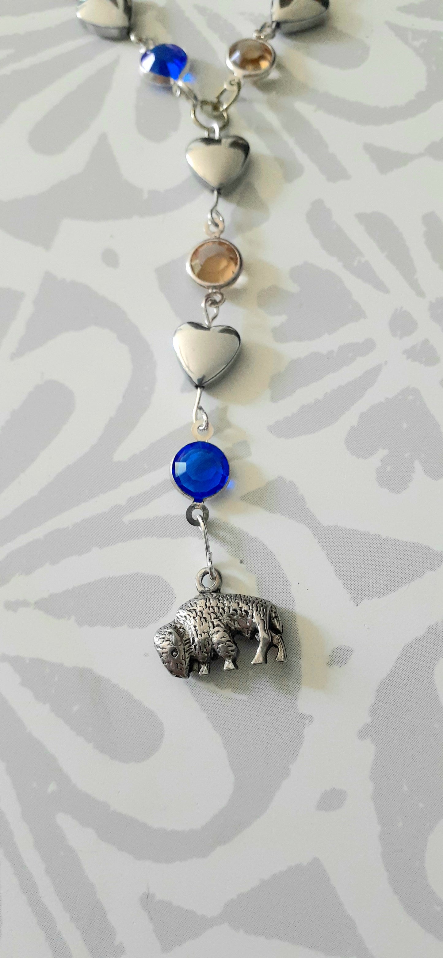 "Love in a Hockeytown", 12" L, "Y" Necklace