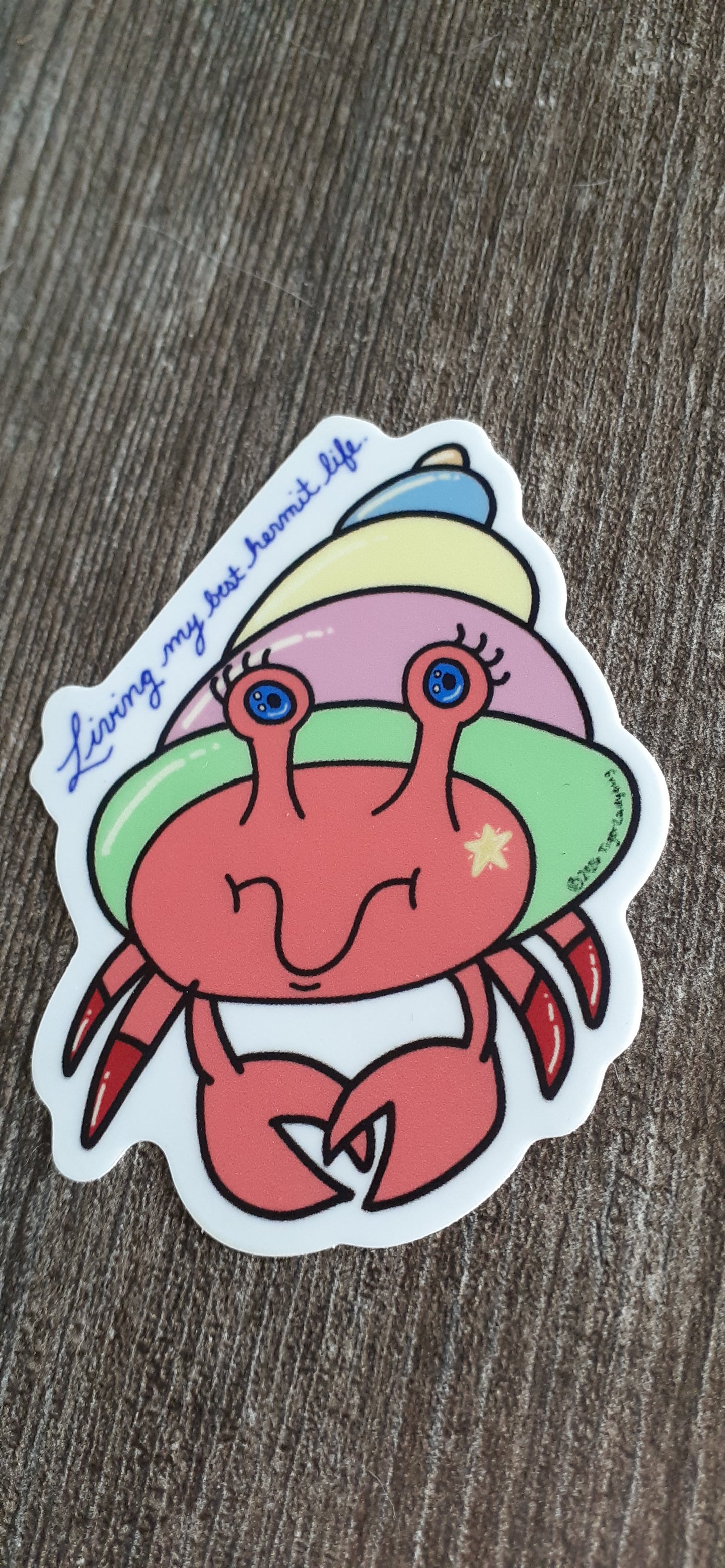 "Hermit Life" 3" Vinyl Sticker